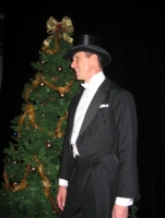 Christmas Photo, top hat, white tie and tails