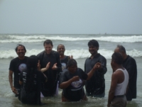 Baptisms at Karachi Beach, September 2008