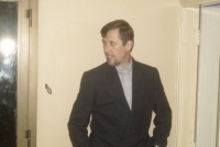 Ron in hotel room in Karachi, Sept. 2008